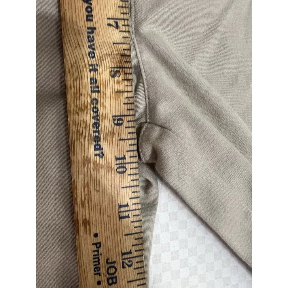 Wonder Nation School Uniform Chino Pants Boys Khaki Stretch Husky Size 10 - Picture 10 of 12